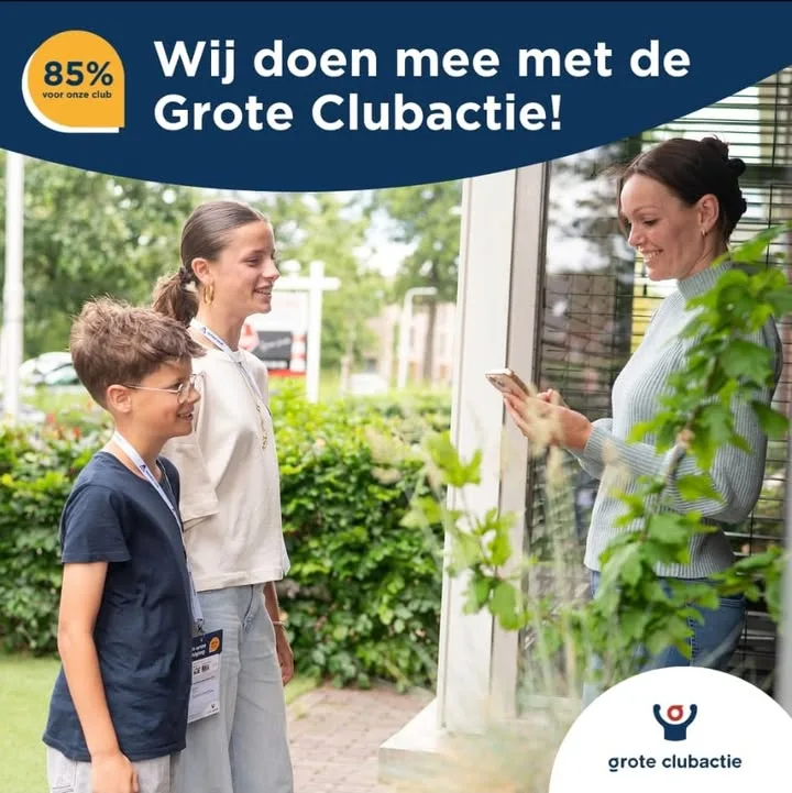 Foto bij het bericht: Ook Kwiek '78 doet mee met de Grote clubactie.