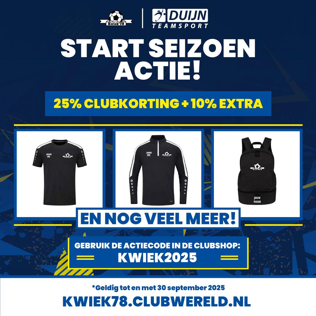 Korting bij Duijn Teamsport voor het nieuwe seizoen!