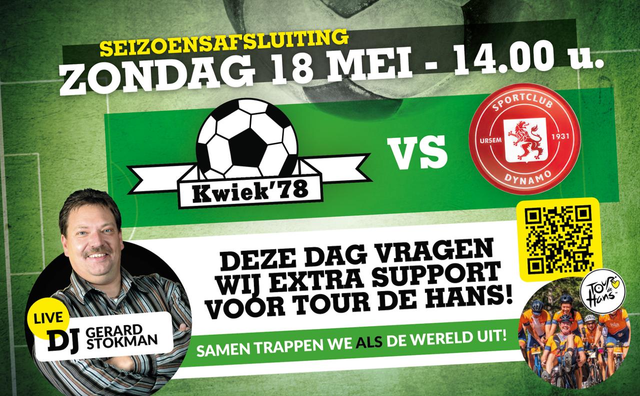 ⚽ Seizoensafsluiter Kwiek’78 - SC Dynamo!